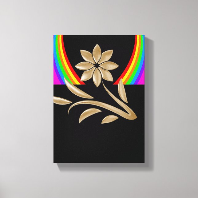 Lienzo Canvas estiradas imprimen la floral del día de la  (Anverso)