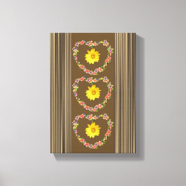 Lienzo Canvas estiradas imprimen la floral del día de la  (Anverso)