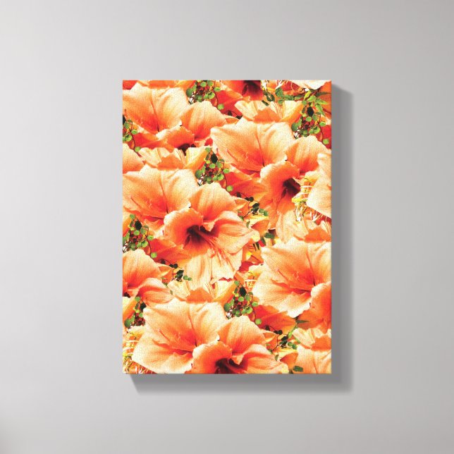 Lienzo Canvas estiradas imprimen la floral del día de la  (Anverso)