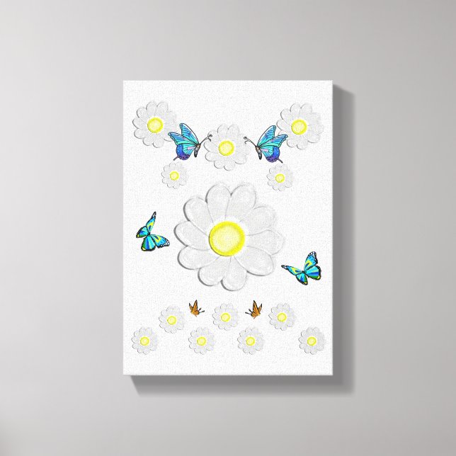 Lienzo Canvas estiradas imprimen la floral del día de la  (Anverso)