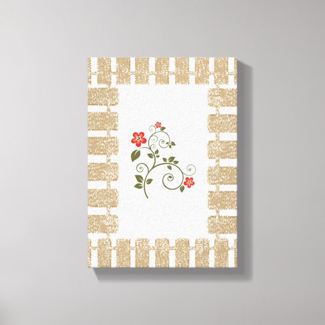 Lienzo Canvas estiradas imprimen la floral del día de la  (Anverso)