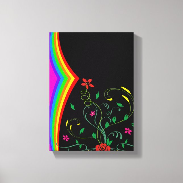 Lienzo Canvas estiradas imprimen la floral del día de la  (Anverso)