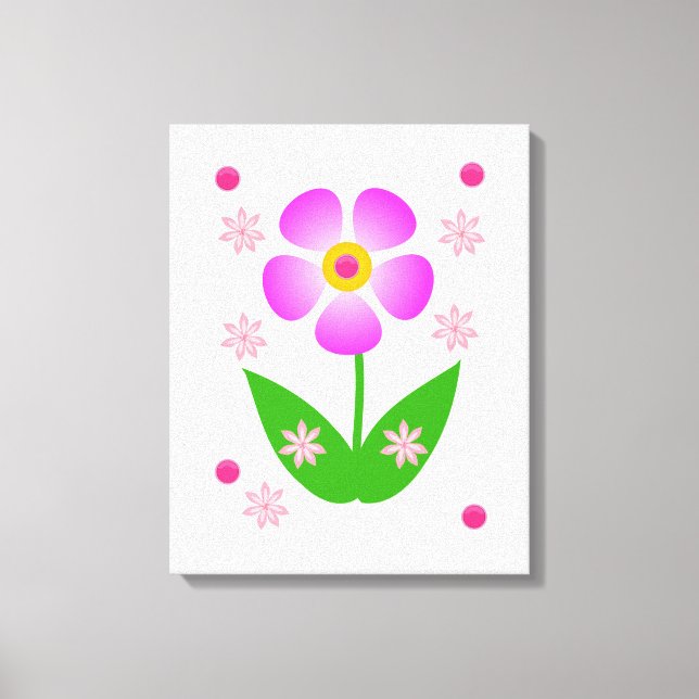 Lienzo Canvas estiradas imprimen la floral del día de la  (Anverso)
