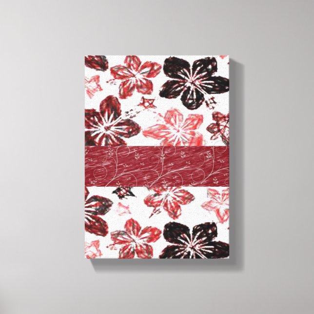 Lienzo Canvas estiradas imprimen la floral del día de la  (Anverso)