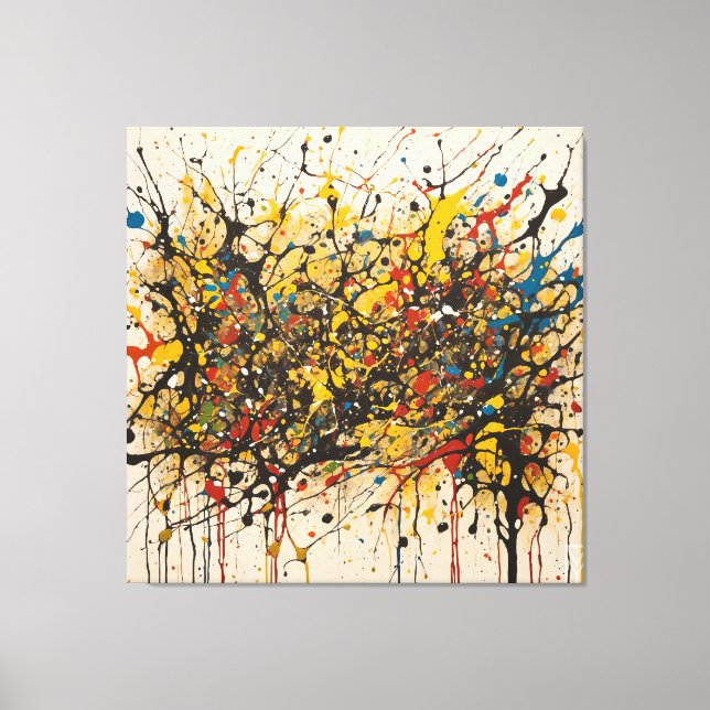 Lienzo Canvas Fury of the Waters: Pollock in RS (Anverso)