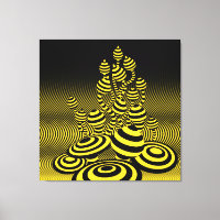 Canvas gigantes Acid Lemon Magic Mushrooms 1 m².
