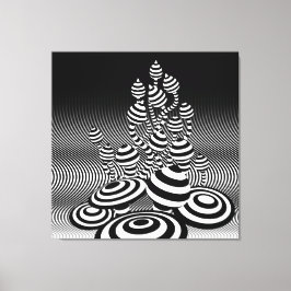 Lienzo Canvas gigantes Mushrooms Black & White Magic 1 m²