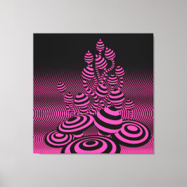 Lienzo Canvas gigantes Neon Fuchsia Magic Mushrooms 1 m².