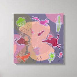 Lienzo Canvas happy cows