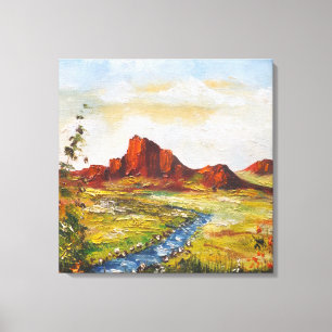 Lienzo Canvas Imprimir Ann Hayes Pintando Cañón de Rock R