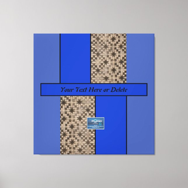 Lienzo Canvas Indigo(Blue LED S.C.C.)RFPMDesigns ©️ 2023/ (Anverso)