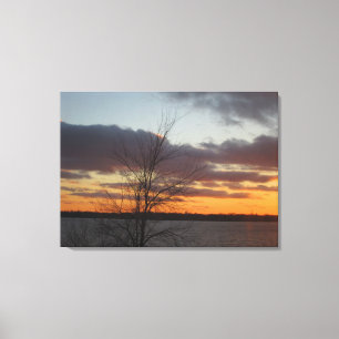 Lienzo Canvas Lake Sunset - 33,70" x 24"
