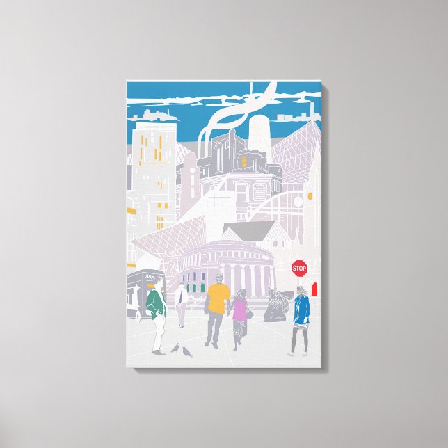 Lienzo Canvas Manchester uk Skyline (Anverso)