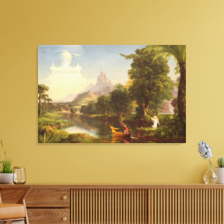 Lienzo canvas painting reprint, the voyage of life youth