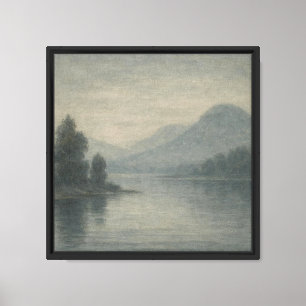 Lienzo Canvas paisajísticas tranquilas de Lago de Montaña