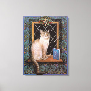 Lienzo Canvas para gatos de navidades