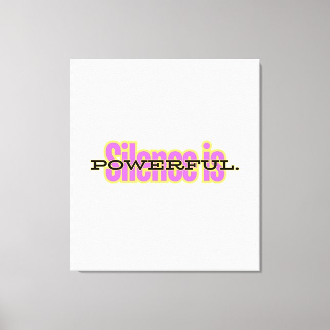 Lienzo Canvas Print – Minimalist Motivational Wall Art (Anverso)