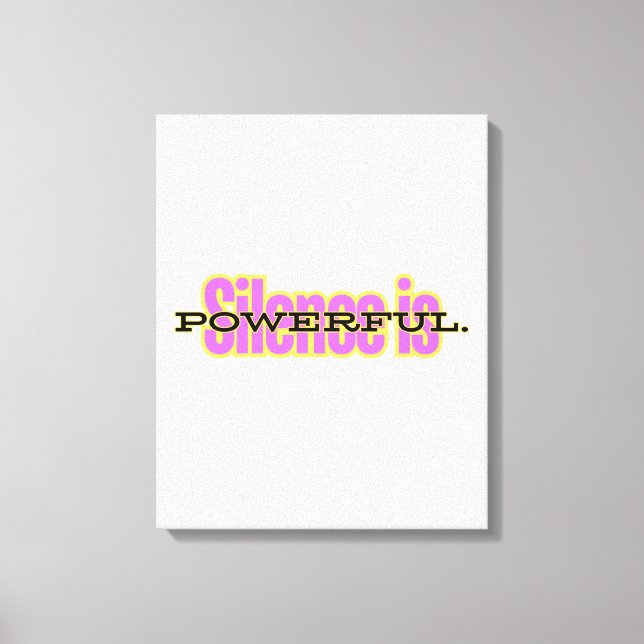 Lienzo Canvas Print – Minimalist Motivational Wall Art (Anverso)
