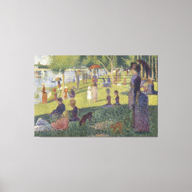 Lienzo Canvas Una Tarde Dominical Isla La Grande Jatte (Anverso)