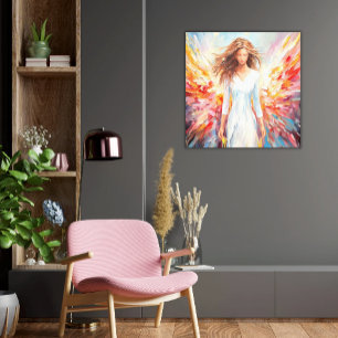 Lienzo Canvas Wall Art Bright Abstract Angel