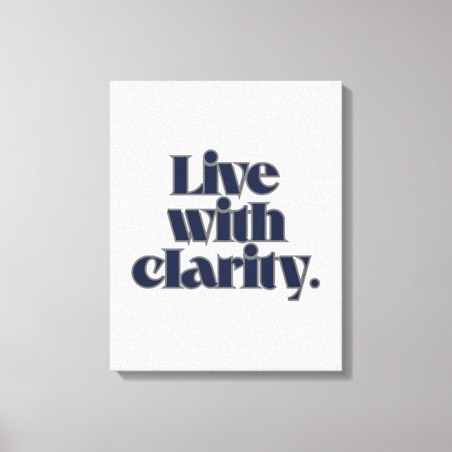 Lienzo Canvas Wall Art – Modern Minimalist Motivational  (Anverso)