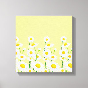 Lienzo Canvas Wall Art-White Daisies