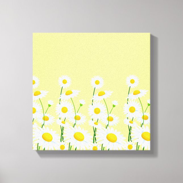 Lienzo Canvas Wall Art-White Daisies (Anverso)