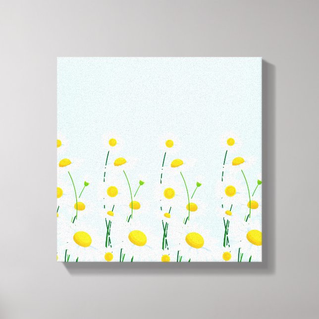 Lienzo Canvas Wall Art-White Daisies (Anverso)