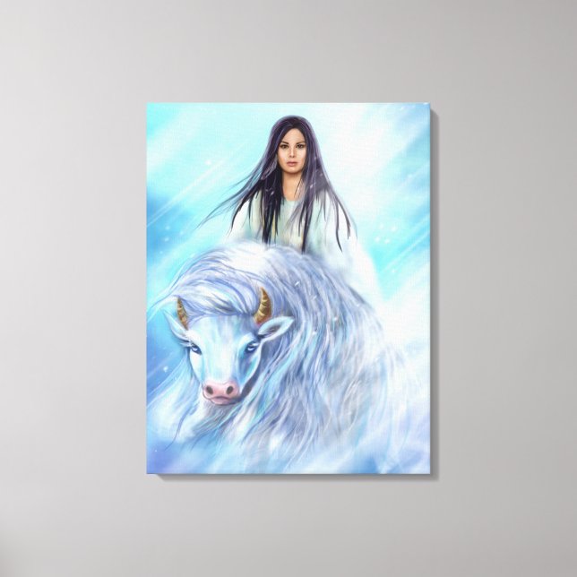 Lienzo Canvas White Buffalo Calf Woman (Anverso)