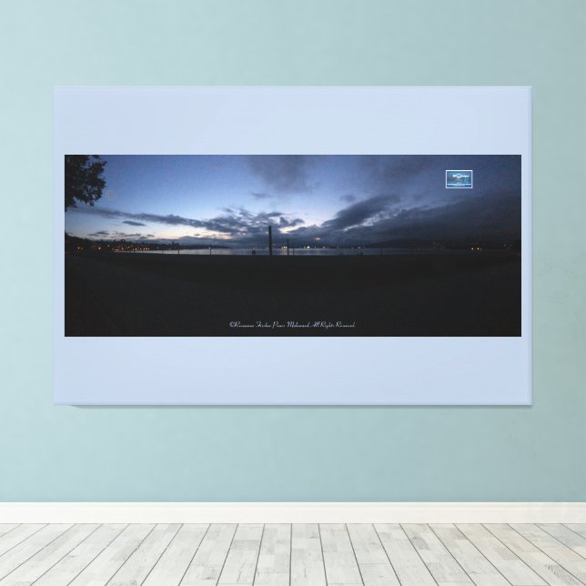 Lienzo CanvasBabyBlue(Water Front117)RFPMDesigns ©️ 2019/ (Insitu (piso de madera))