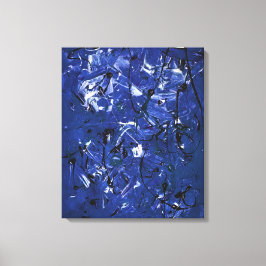 Lienzo Caos azul