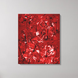 Lienzo Caos Rojo