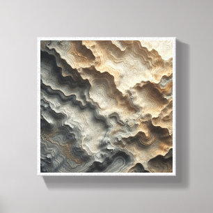 Lienzo Capas abstractas de arenisca - Parte superior de t