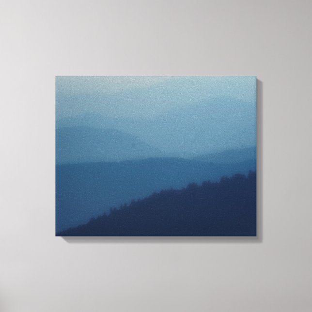 Lienzo Capas azules (Anverso)