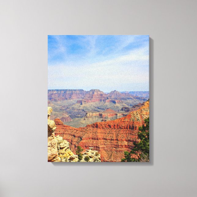 Lienzo Capas de roca roja del Gran Cañón (Anverso)
