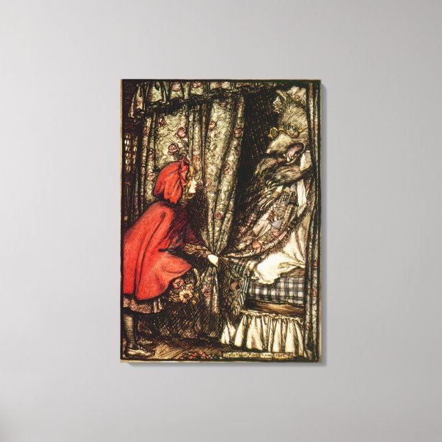 Lienzo Caperucita Roja (Anverso)