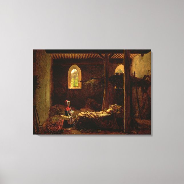 Lienzo Caperucita roja pequeña, c.1820 (Anverso)