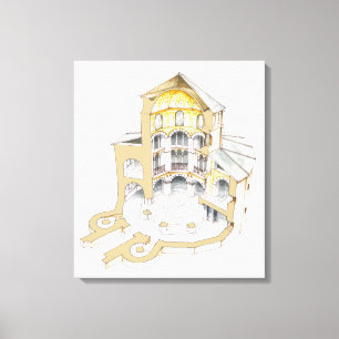 Lienzo Capilla de Palatine. Aquisgrán. Alemania