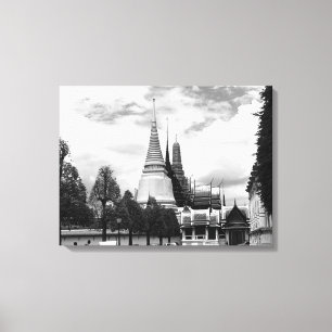 Lienzo Capilla del Palacio Real de Bangkok Tailandia Vint