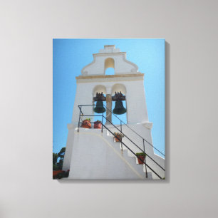 Lienzo Capilla en la isla del ratón, Corfú, Grecia