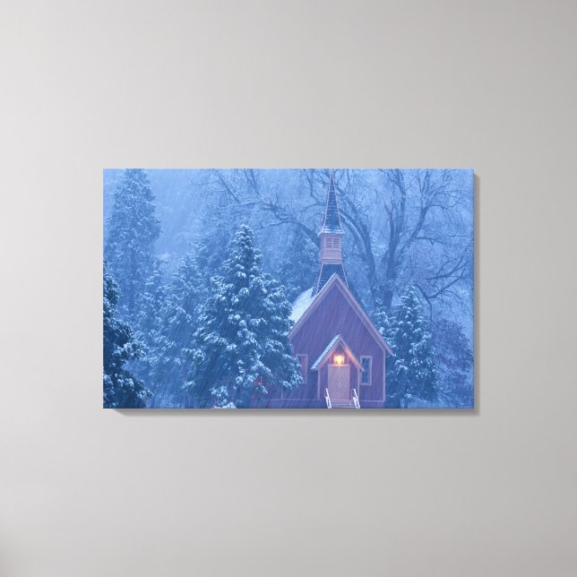 Lienzo Capilla histórica del valle Yosemite durante la pe (Anverso)