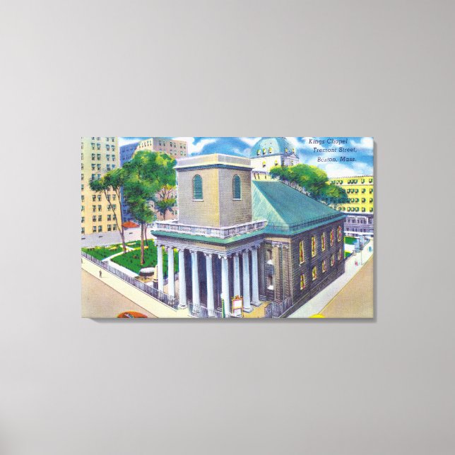 Lienzo Capilla Tremont Street View of Kings (Anverso)