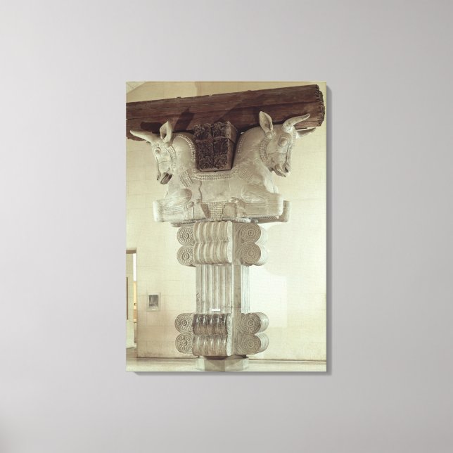 Lienzo Capital al estilo persa (Anverso)