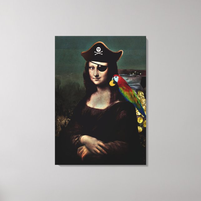 Lienzo Capitán de Piratas Mona Lisa (Anverso)