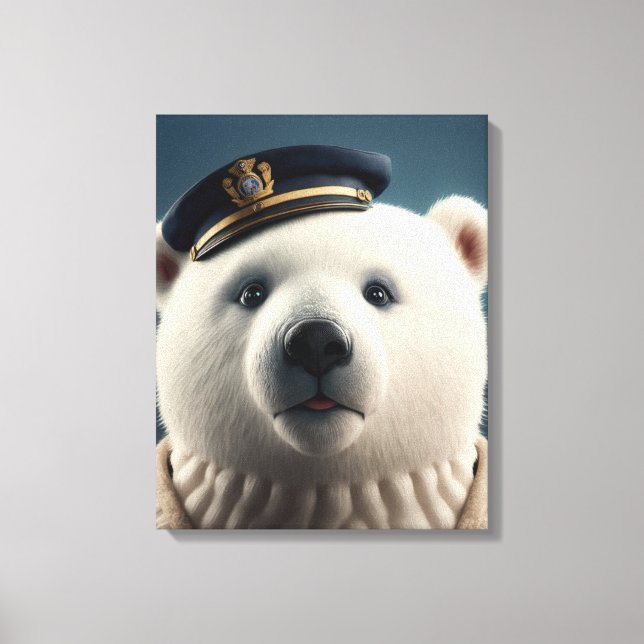 Lienzo Capitán del piloto de Osos Polares (Anverso)