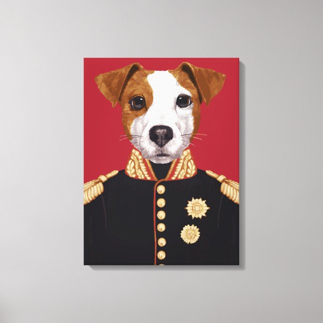 Lienzo Capitán Jack Russell (Anverso)