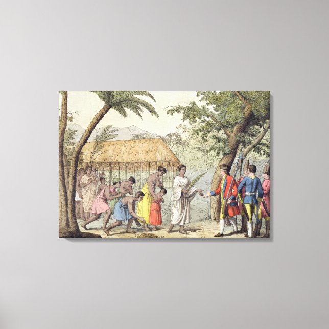 Lienzo Capitán Samuel Wallis (1728-1830) recibido por (Anverso)