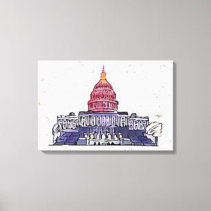 Lienzo Capitolio de Estados Unidos