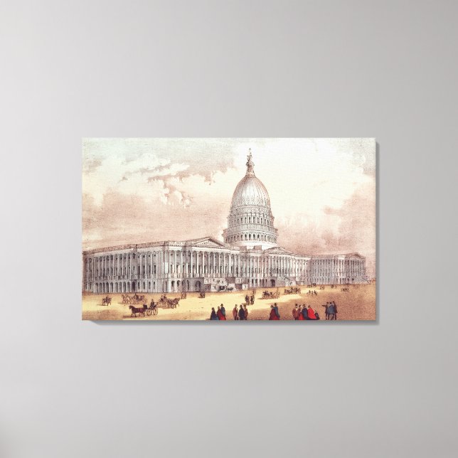 Lienzo Capitolio de los Estados Unidos, Washington D.C. (Anverso)