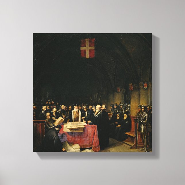 Lienzo Capítulo de la Orden de San Juan de Jerusalén (Anverso)